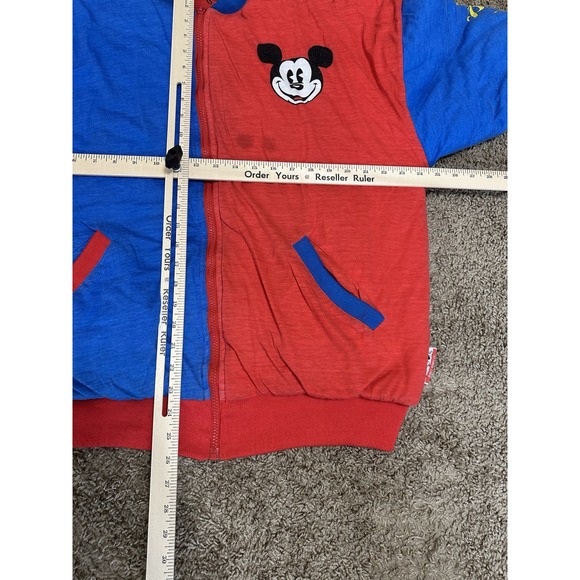 Vintage Disney Mickey Jacket Mickey & Co All Over Print Reversible Puffer Jacket - Picture 7 of 10